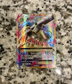 Pokemon TCG M Blastoise EX 102/108 Evolutions Ultra Rare Full Art Holo 220 HP - Image 1