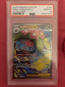 Mega Venesaur Ex 155/132 PSA 10 Pokemon Mega Evolution Gem Mint - Image 1