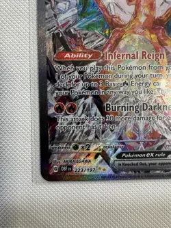 Pokemon TCG Charizard ex 223/197 SIR Full Art Holo SV03 Obsidian Flames EN - Image 4