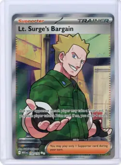 LT. SURGE'S BARGAIN POKEMON ME01: MEGA EVOLUTION #170/132 ULTRA RARE - Image 1