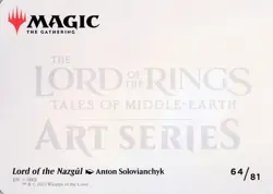Lord of the Nazgul Art Card (Gold-Stamped), #64, Art Series: Universes - Image 2