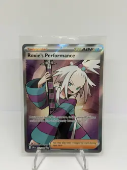 Pokemon TCG Roxie's Performance 112/086 Chaos Rising Full Art Trainer - Image 1