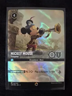 Disney Lorcana Enchanted Mickey Mouse Trumpeter - NM - English - Image 1