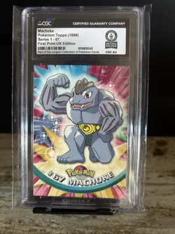 Machoke Pokemon Topps 1999 Series 1 CGC Graded Card - Image 1