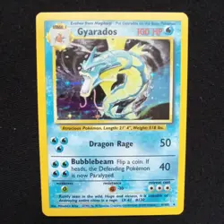 #6 Gyarados 6/102 Base Set Holo Pokemon Card TCG - Image 1