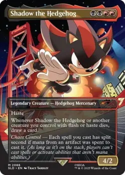 Shadow the Hedgehog - Near Mint MTG Secret Lair - Image 1