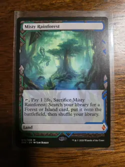 MTG Zendikar Rising Expeditions Misty Rainforest Regular Card - Image 1