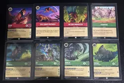 Disney Lorcana The Lion King Theme 8 Card Lot Scar/Ed/Banzai/Shenzi/Stampede - Image 1