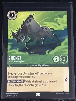 Disney Lorcana The Lion King Theme 8 Card Lot Scar/Ed/Banzai/Shenzi/Stampede - Image 5