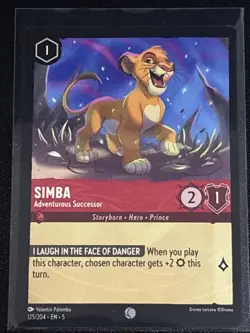 Disney Lorcana The Lion King Theme 5 Card Lot Simba/Nala - Image 2