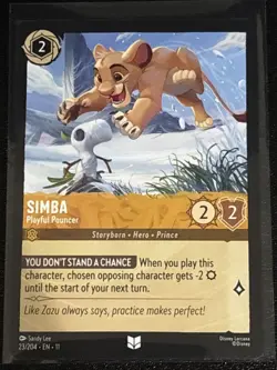 Disney Lorcana The Lion King Theme 5 Card Lot Simba/Nala - Image 3