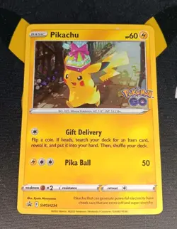Pikachu SWSH234 Cosmo Holo Black Star Sword & Shield Promo Card Pokemon TCG - Image 1