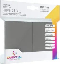 Prime Card Sleeves: Gray Standard GameGenic - Image 1