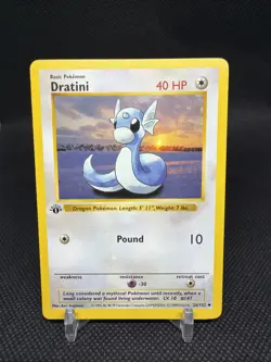 Pokemon Card - 1st Edition Dratini - Base Set (Shadowless) 26/102 - Image 1