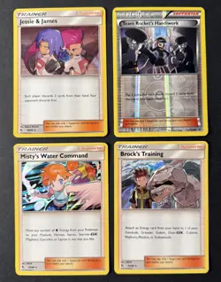 Pokemon Card Lot - Misty, Jesse & James, Brock & Team Rockets Handiwork Holo/Rev - Image 1