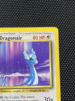Dragonair 018/102 Rare Base Set Pokemon Card LP+ - Image 3