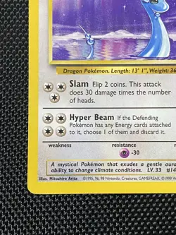 Dragonair 018/102 Rare Base Set Pokemon Card LP+ - Image 5