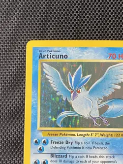 Pokemon TCG Articuno Holo Rare Unlimited Card 2/62 Fossil Set 1999 WOTC - Image 2