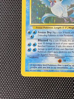 Pokemon TCG Articuno Holo Rare Unlimited Card 2/62 Fossil Set 1999 WOTC - Image 5
