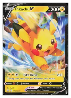 Pikachu V Holo Promo SWSH: Sword & Shield Promo Cards SWSH285 NM M048 - Image 1