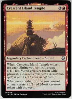 MTG Crescent Island Temple Foil NM Avatar: The Last Airbender Magic 129 - Image 1