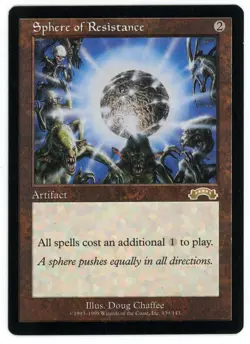 MTG - Sphere of Resistance - Exodus - Magic the Gathering LP vtg - Image 1