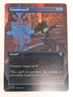 Counterspell (Borderless) Commander Masters Foil - MTG - Image 1