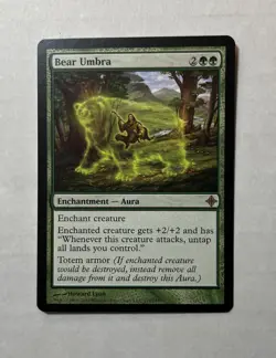 Bear Umbra-NM/M Pack Fresh-Rise of the Eldrazi MTG Magic The Gathering English - Image 1