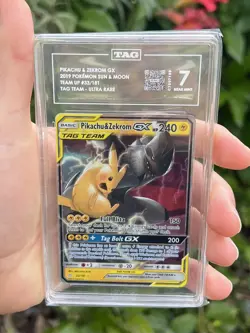 TAG 7 Pikachu & Zekrom GX #33/181 Pokemon Team Up US English (Read Description) - Image 1
