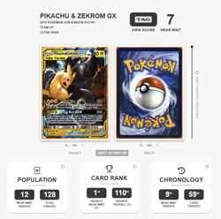 TAG 7 Pikachu & Zekrom GX #33/181 Pokemon Team Up US English (Read Description) - Image 5