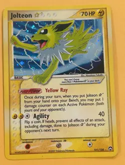 Jolteon Star 101/108 EX Power Keepers Holo Ultra Rare 2007 70 HP - Image 1