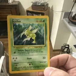 Pokemon Scyther Jungle Holo Rare Unlimited 10/64 70 HP English 1999 Vintage - Image 1