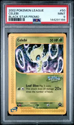 1999 Pokemon Wizards Black Star Promos 50 Celebi PSA 9 144291166 - Image 1