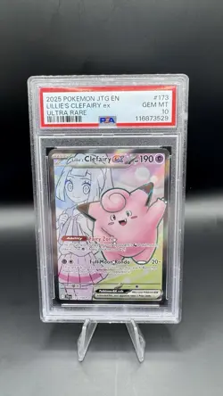 The Pokemon Company Pokemon TCG Lillie's Clefairy ex 173/159 Holo EN PSA 10 - Image 1