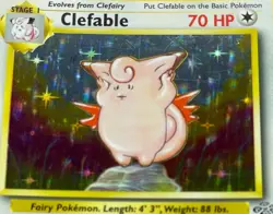 1999 Pokemon Jungle Clefable 1/64 Holo Rare WOTC Vintage - Image 3