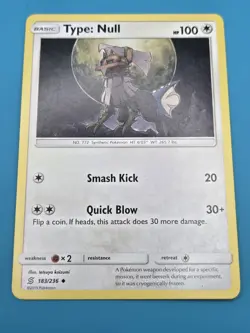 Type: Null 183/236 Regular SM: Unified Minds Uncommon Pokemon TCG LP - Image 1