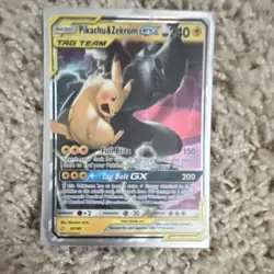 Pokemon Pikachu & Zekrom GX TAG TEAM Ultra Rare 33/181 Team Up 240 HP 2019 - Image 1