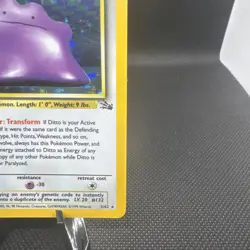 Ditto 3/62 - Fossil - Pokemon Unlimited Holofoil - Holo Rare NM - Image 3