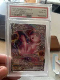 2021 POKEMON FA/MEW VMAX-SECRET SWORD & SHIELD FUSION STRIKE #269 PSA 10 - Image 1