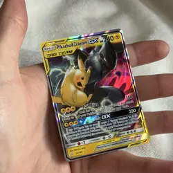 Pokemon Pikachu & Zekrom GX Ultra Rare TAG TEAM Holo Team Up 33/181 240 HP - Image 5