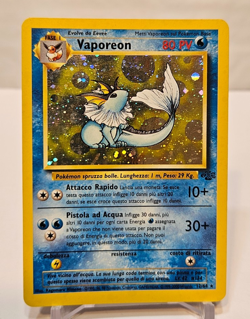 ITALIAN Vaporeon 12/64 Holo Unlimited Jungle Pokemon 1800 - Image 1