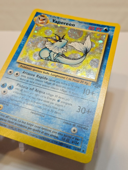 ITALIAN Vaporeon 12/64 Holo Unlimited Jungle Pokemon 1800 - Image 2