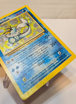 ITALIAN Vaporeon 12/64 Holo Unlimited Jungle Pokemon 1800 - Image 5