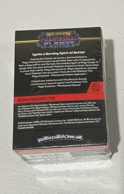 Pokemon TCG Mega Evolution Phantasmal Flames Booster Bundles New Sealed 6 Packs - Image 2