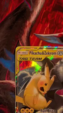 Pikachu & Zekrom GX Ultra Rare Holo 33/181 Pokemon Team Up - Image 2