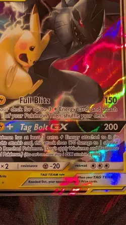 Pikachu & Zekrom GX Ultra Rare Holo 33/181 Pokemon Team Up - Image 5