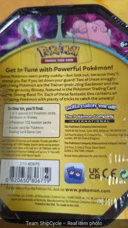 Factory Sealed 2019 Pokemon Holographic Gardevoir Collection Tin Sealed G1N - Image 4