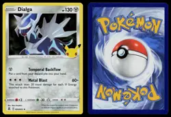 DIALGA 020/025 RARE CELEBRATIONS POKEMON HOLO NM - Image 3