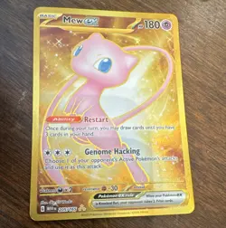 Pokemon TCG Mew ex Full Art Hyper Rare Holo SV 151 205/165 EN 180HP - Image 1
