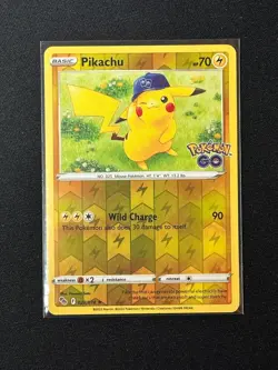 Pokemon TCG Pikachu Pokemon GO 028/078 Reverse Holo - Image 1